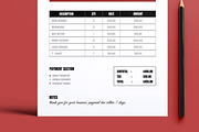 Modern Professional Invoice Template, a Stationery Template by MightyDesign (Thumbnail 3 of 6)