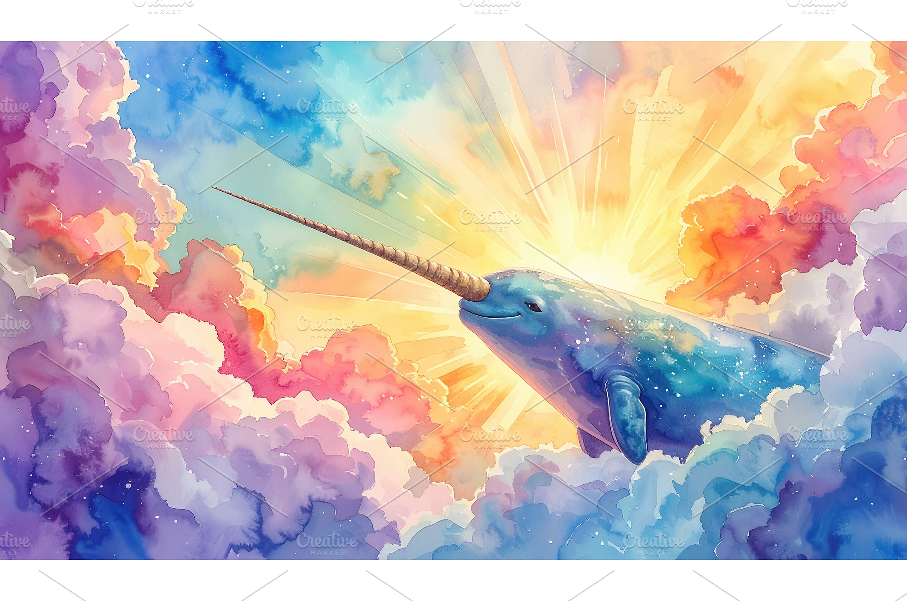 Fantasy narwhal soaring through, a Nature Photo by Igor Tichonow