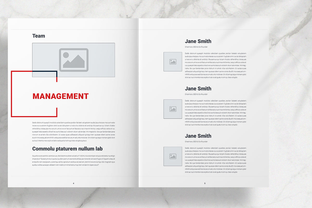 Red Business Brochure Template, a Brochure Template by Boris Cupac (Photo 4 of 8)