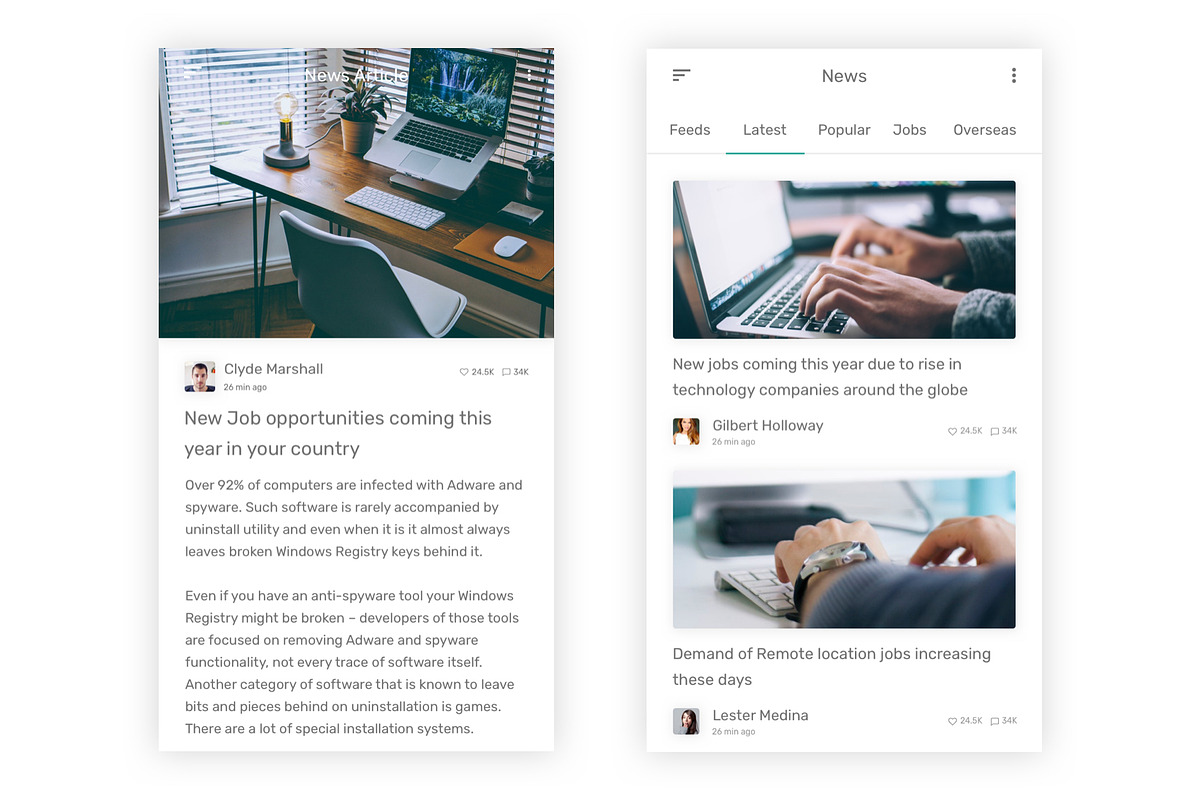 JobOn - Job Search Adobe XD App, an UI Kit Template by themelove (Photo 16 of 16)