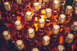 Cabernet Franc ice wine bottles, a Food & Drink Photo by Mark Borbely