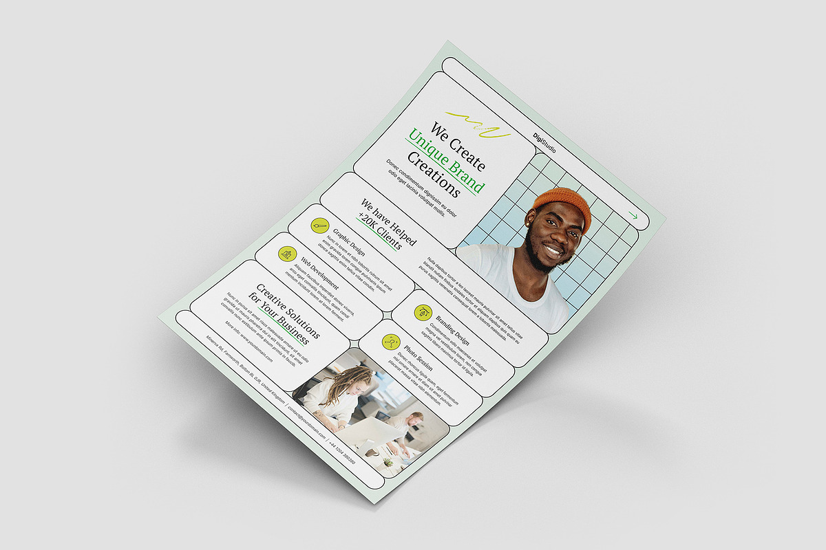Digital Studio Flyer Canva Template, a Flyer Template by artbart (Photo 5 of 9)