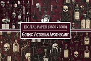 Gothic Victorian Apothecary, a Background Graphic by Printable Treasure (Thumbnail 1 of 4)