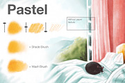 Realistic brushes for Procreate, a Brush Add-On by Maria Summer (Thumbnail 4 of 8)