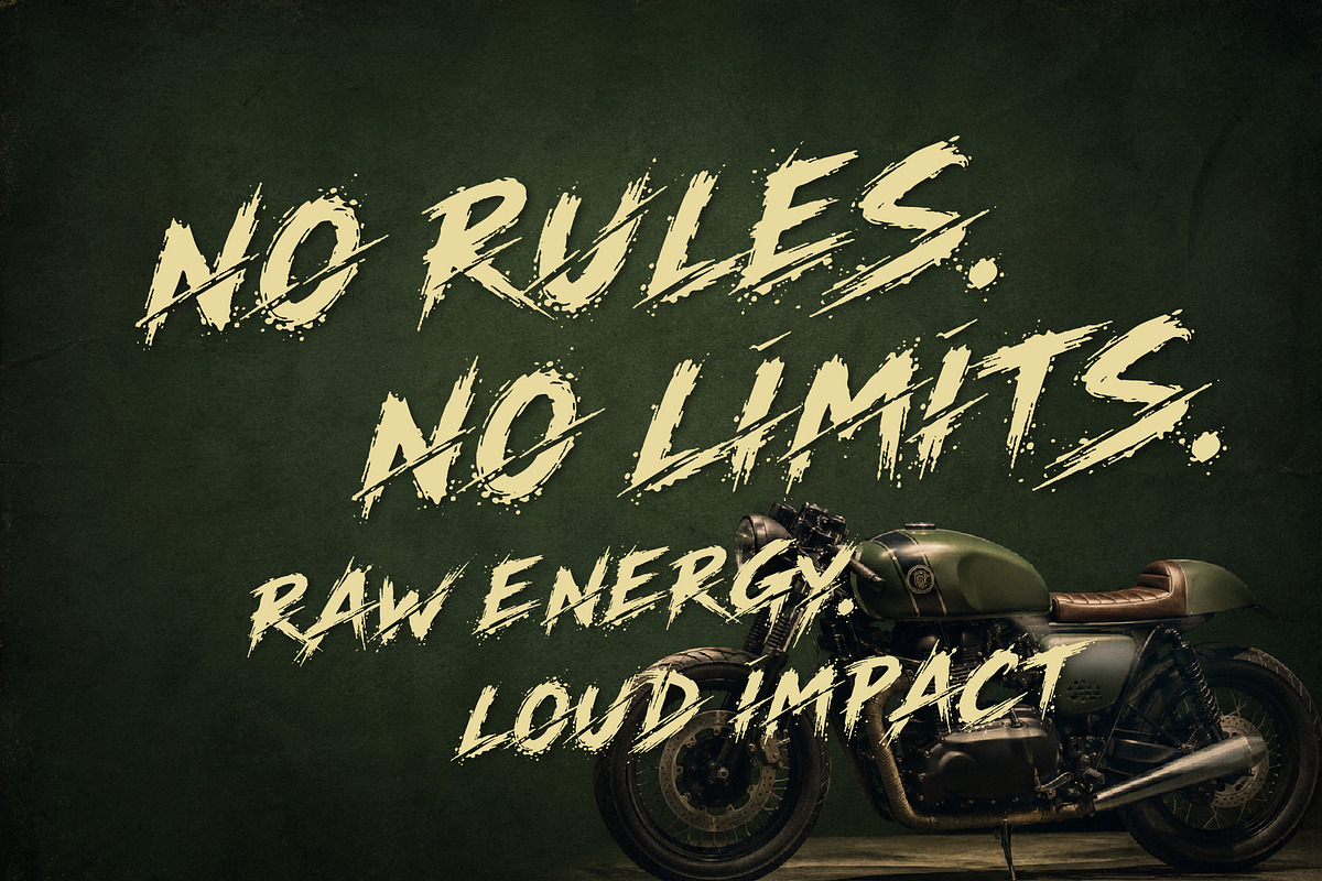 MoonSlash - Raw Cuts Typeface, a Handwritten Font by HypeWorksCo (Photo 8 of 14)