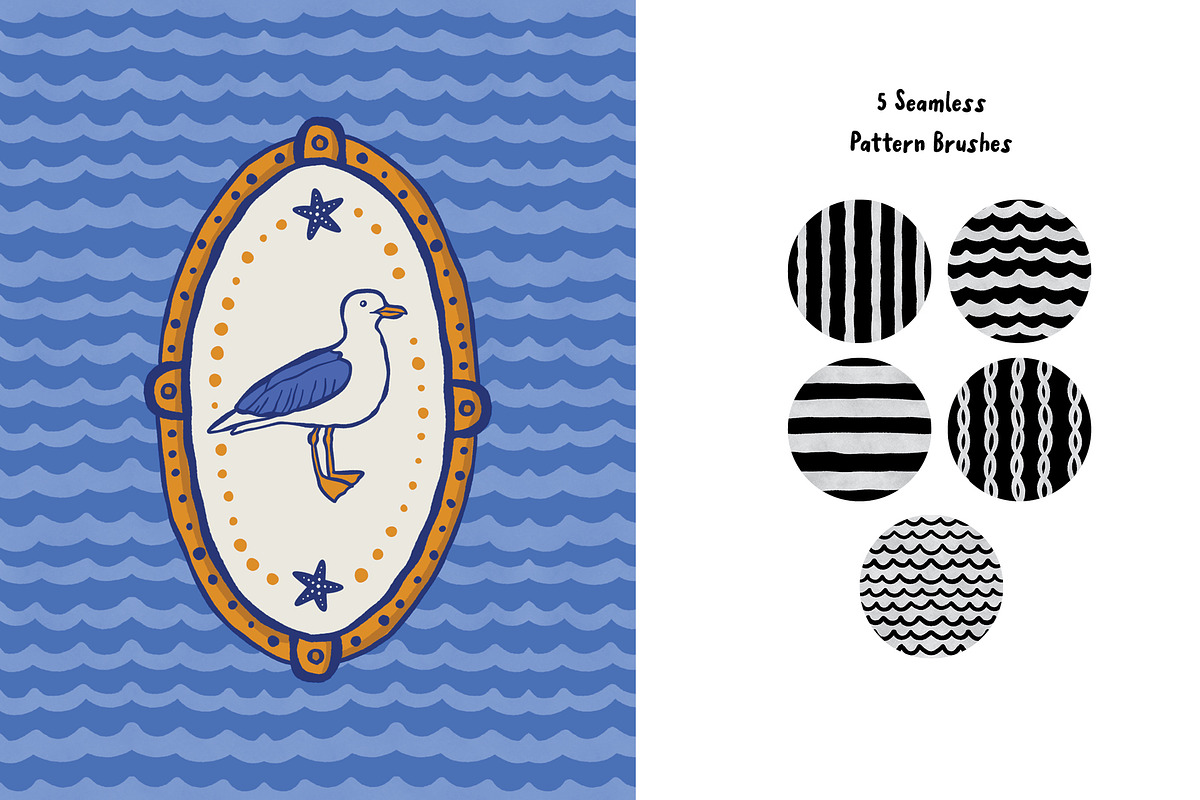 Whimsy Nautical 77 Procreate Brushes, a Brush Add-On by Pencil Twist (Photo 5 of 10)