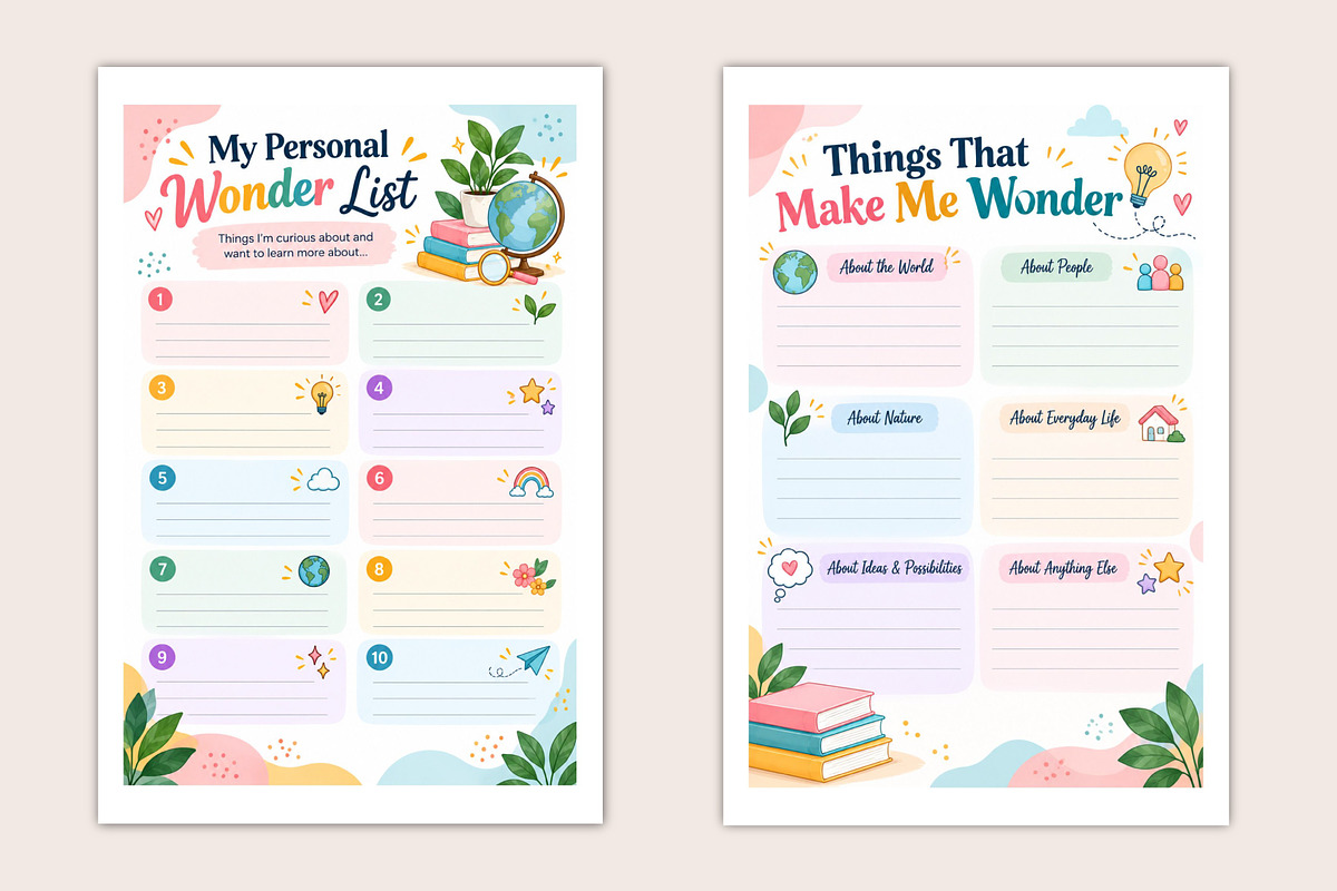 The Curiosity Collector’s Notebook, a Stationery Template by Designmela01 (Photo 5 of 5)