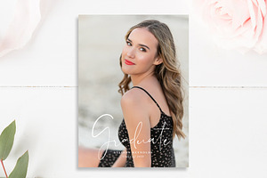 Modern Grad Card Template