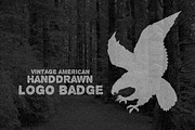 Vintage American Handdrawn Logo, a Branding & Logo Template by ORCA Creative Store (Thumbnail 1 of 5)