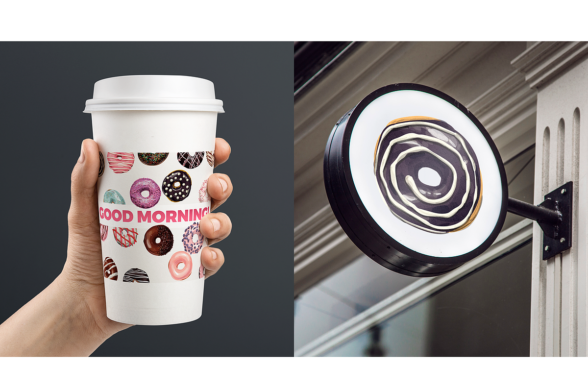 Donuts VECTOR illustrations, a Food Illustration by Natalka Dmitrova art (Photo 20 of 27)