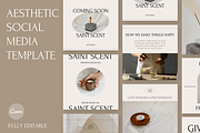 Aesthetic Social Media Post Template, a Social Media Template by Rumiz Design (Thumbnail 1 of 9)