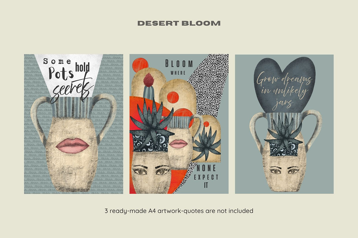 Desert Bloom-Set, a Decorative Illustration by StudioLapis (Photo 4 of 8)