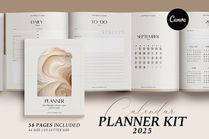 2025 Canva Planner & Calendar Kit V2