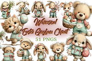 Whimsical Easter Gingham Clipart, an Illustration by Craft Nest (Thumbnail 1 of 11)