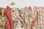 Vintage Christmas patchwork, a Pattern Graphic by Tani Kuzminka (Thumbnail 3 of 27)