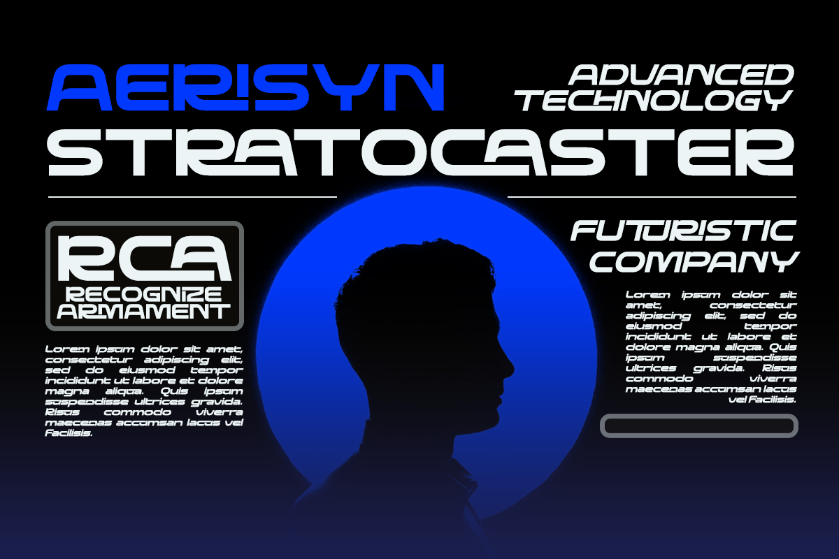 Sheirav - Futuristic Ligature Font, a Sans Serif Font by RagamKata (Photo 3 of 10)