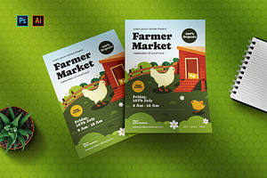 Farmer Market - Poster Template, a Poster Template by StreaksideStd