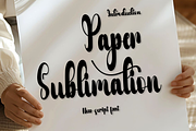 Paper Sublimation, a Handwritten Font by FreshTypeINK (Thumbnail 1 of 8)