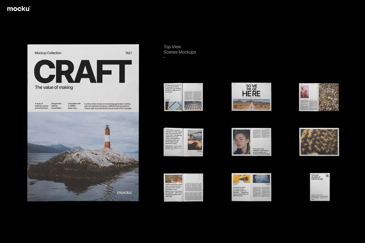 Newsprint Magazine Mockup Set, a Books & Magazine Mockup by Mocku (Photo 17 of 21)