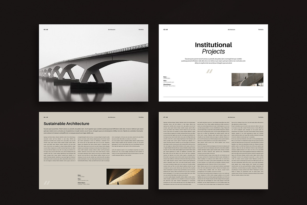 Architecture Portfolio Landscape, a Brochure Template by TemplateFolio-Shop (Photo 13 of 18)