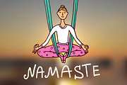 Do yoga, an Illustration by Steshnikova (Thumbnail 7 of 7)