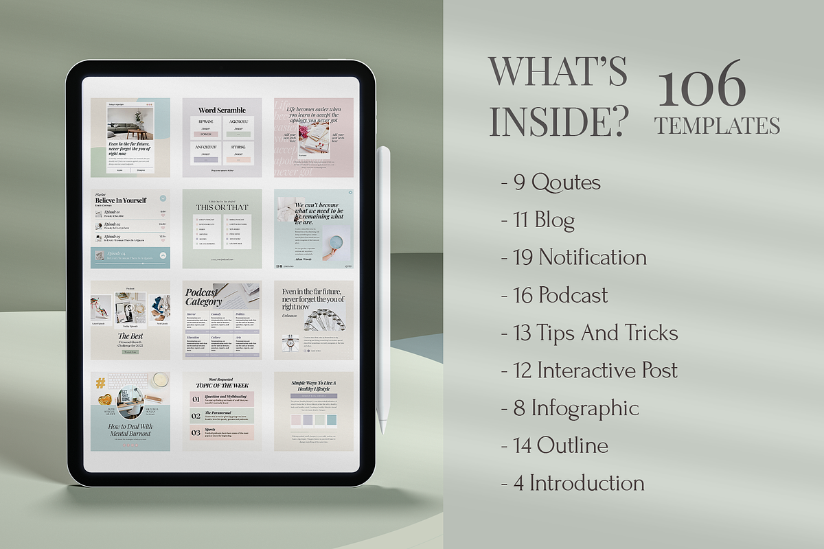 Instagram Podcast Starter Kit, a Social Media Template by Analogi Studio (Photo 2 of 27)