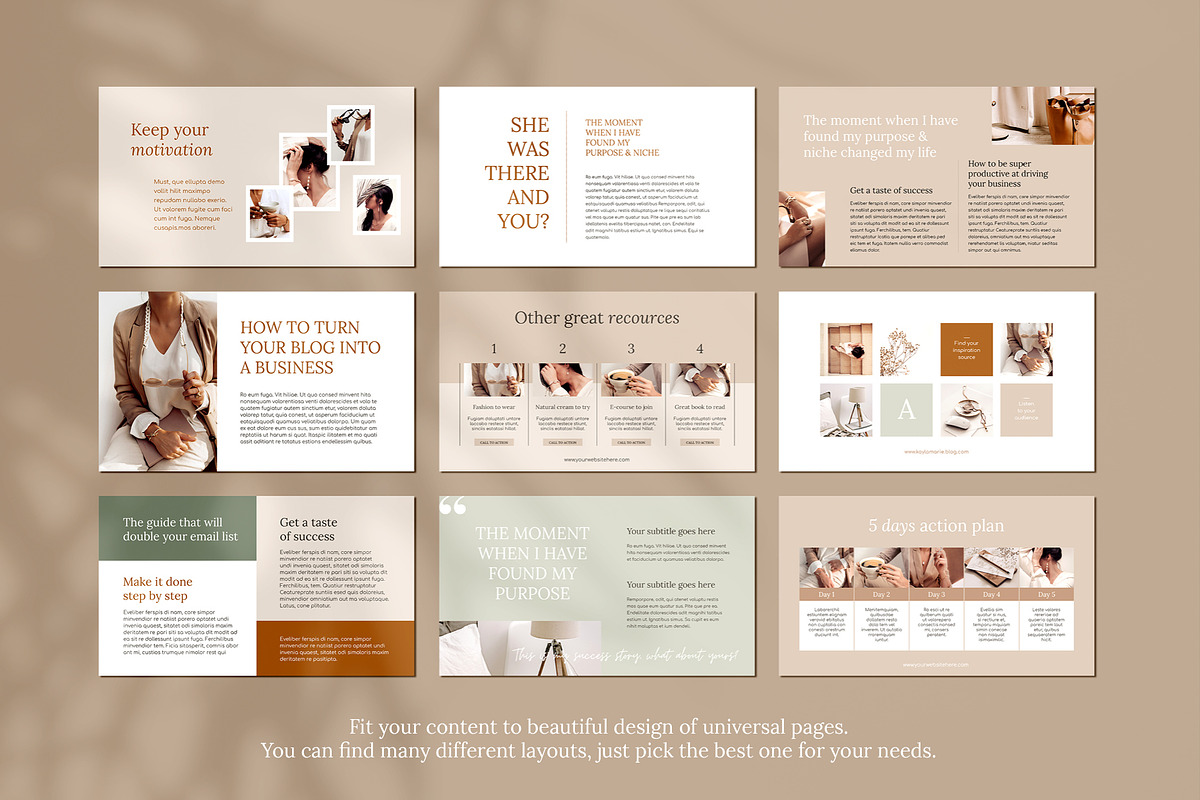 4 in 1 Course Creator Super Bundle E, a Magazine Template by Mirazz