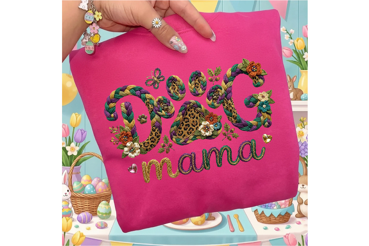 Yarn Leopard Dog Mama Png Dog Mom, an Illustration by Designking (Photo 3 of 6)