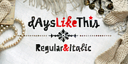 Days Like This, a Font by PESIC (Thumbnail 1 of 10)