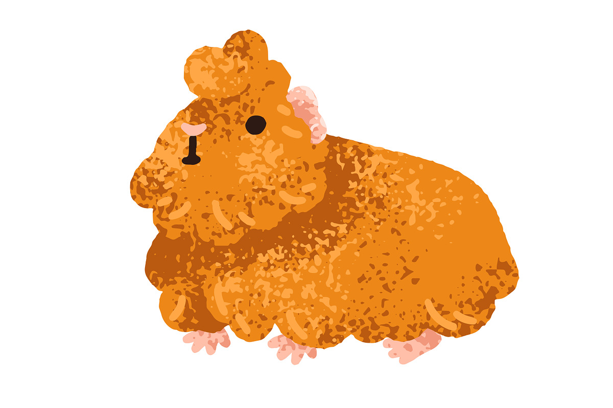 Cute, funny guinea pig animals set, an Animal Illustration by Good Studio (Photo 6 of 14)