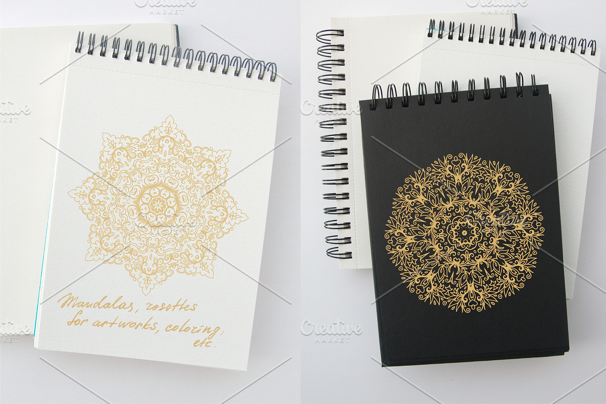 Pack of golden ornaments, patterns, a Texture Graphic by Dainia (Photo 2 of 2)