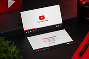 YouTube Style Business Card, a Business Card Template by Saman Osama (Thumbnail 3 of 6)