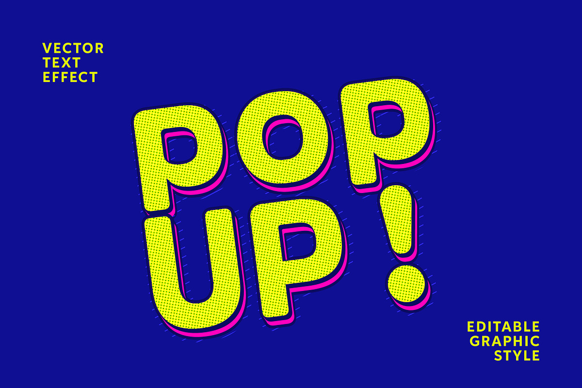 Comic Halftone Pop Dotted Text Effec
