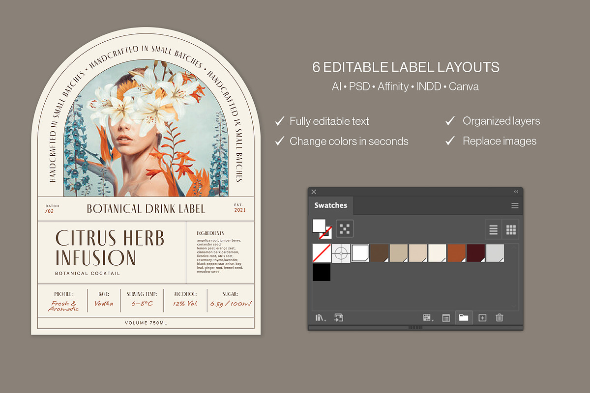 Product Label Template Set, a Stationery Template by BrandPacks (Photo 12 of 14)