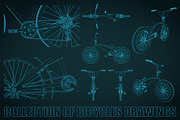 Bicycle Blueprints Set, a Transportation Illustration by Blacklight (Thumbnail 3 of 4)