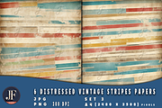 Distressed Vintage Stripes Papers 3, a Background Graphic by Joaquin Fernandez Studio (Thumbnail 4 of 4)