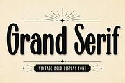 Grand Serif, a Script Font by Wow Magic (Thumbnail 1 of 5)