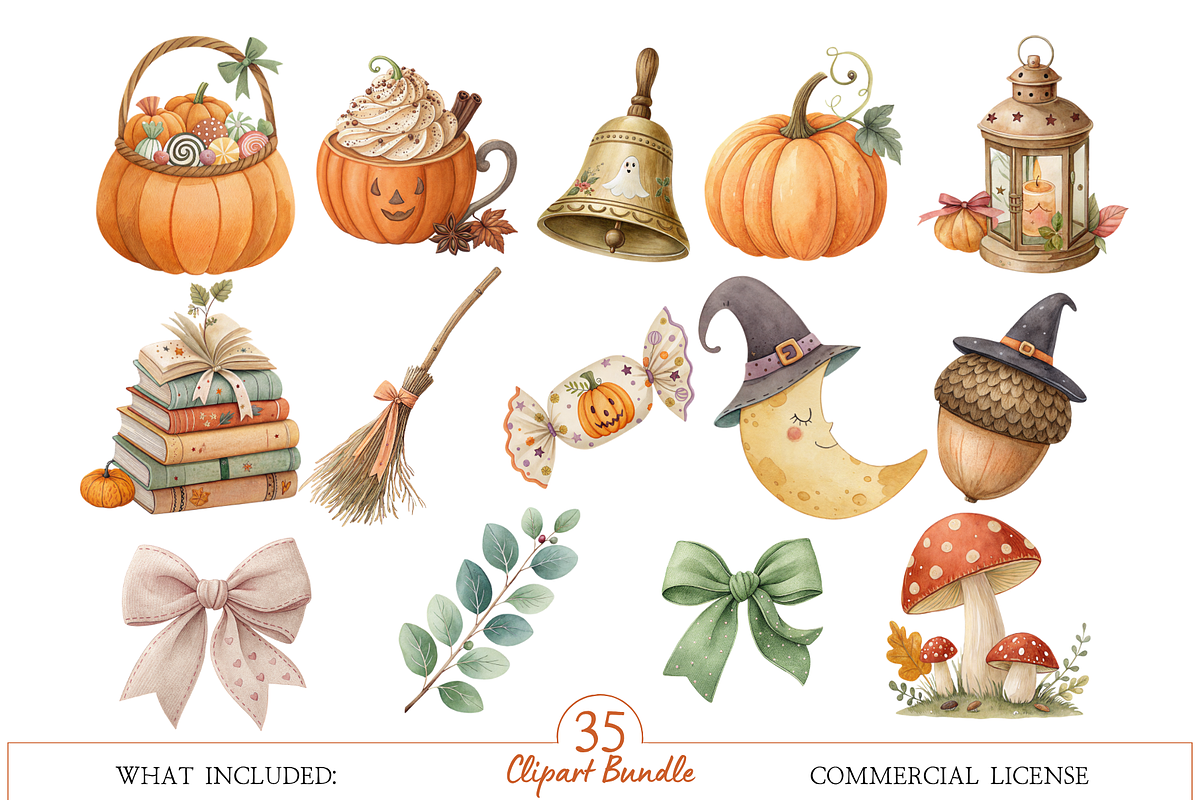 Halloween Goose Clipart, an Animal Illustration by MockupWizard (Photo 3 of 5)