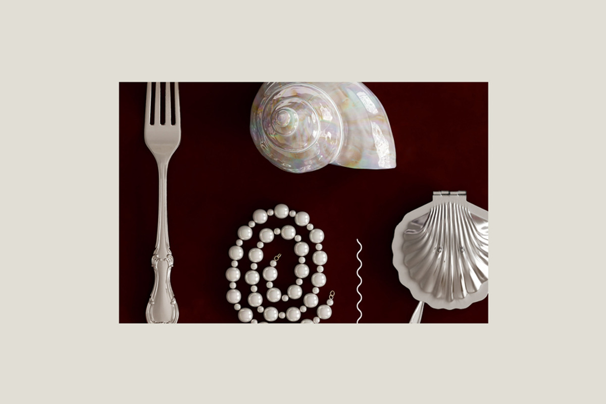 TREASURES OF THE SEA burgundy mockup, a Household Mockup by Stykke Studio (Photo 4 of 9)