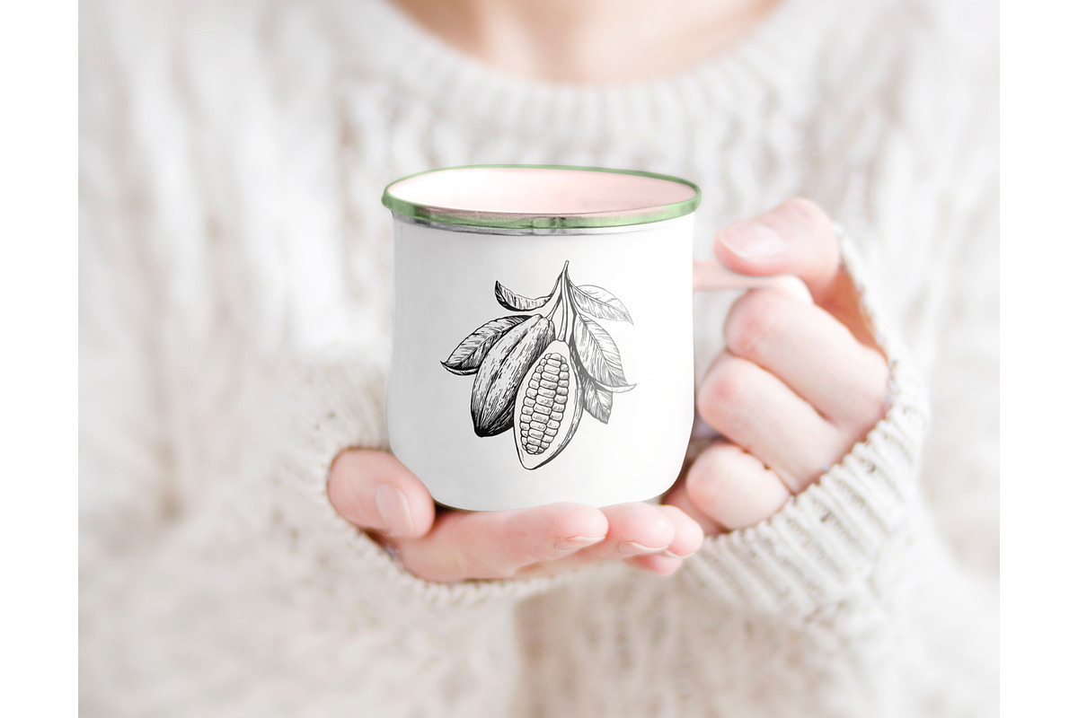 Cacao, tea and coffee illustrations, a Food Illustration by Robusta (Photo 4 of 7)