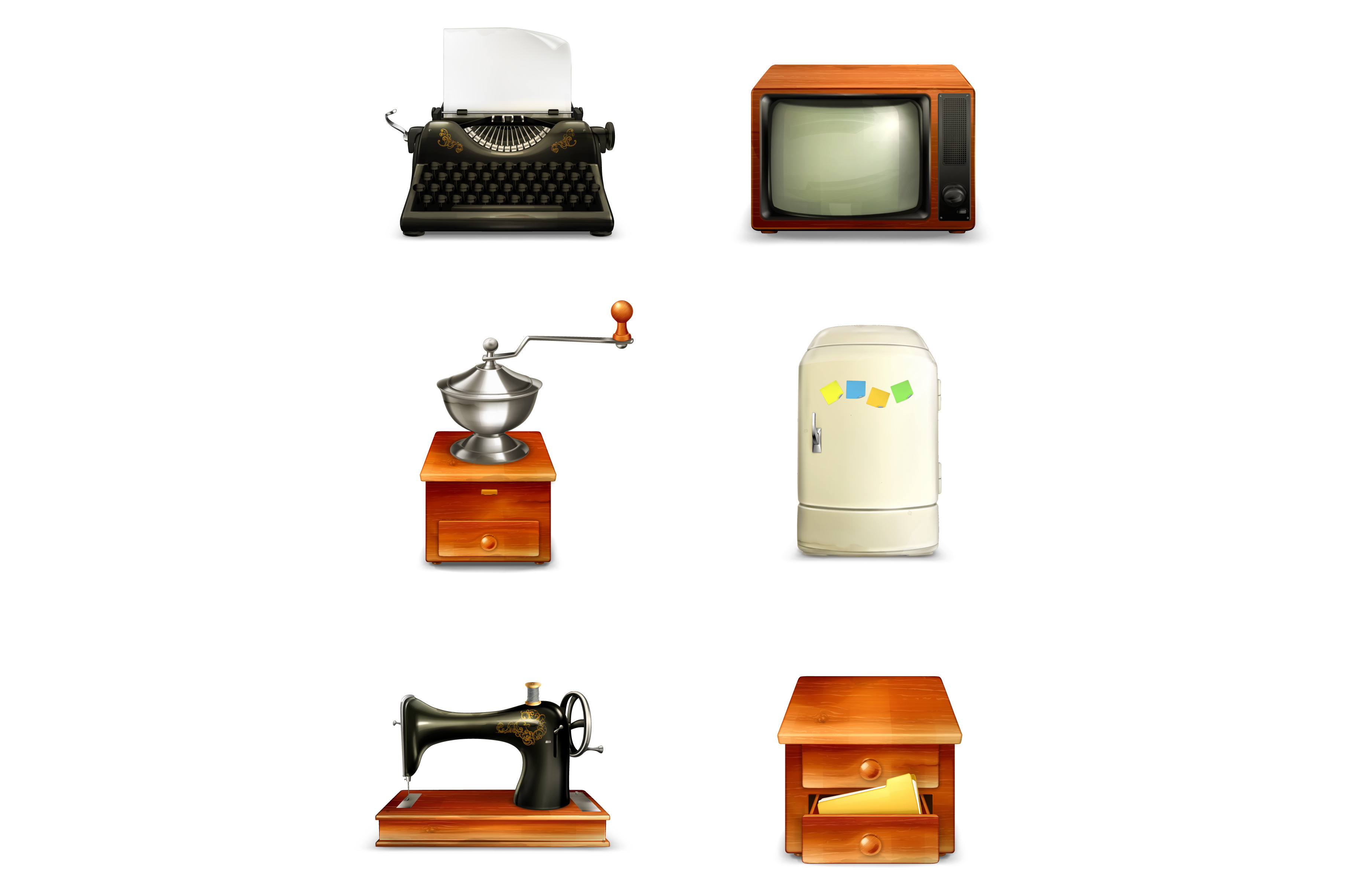 Antique Furniture And Home Appliance by Allevinatis Studio  Creative Market
