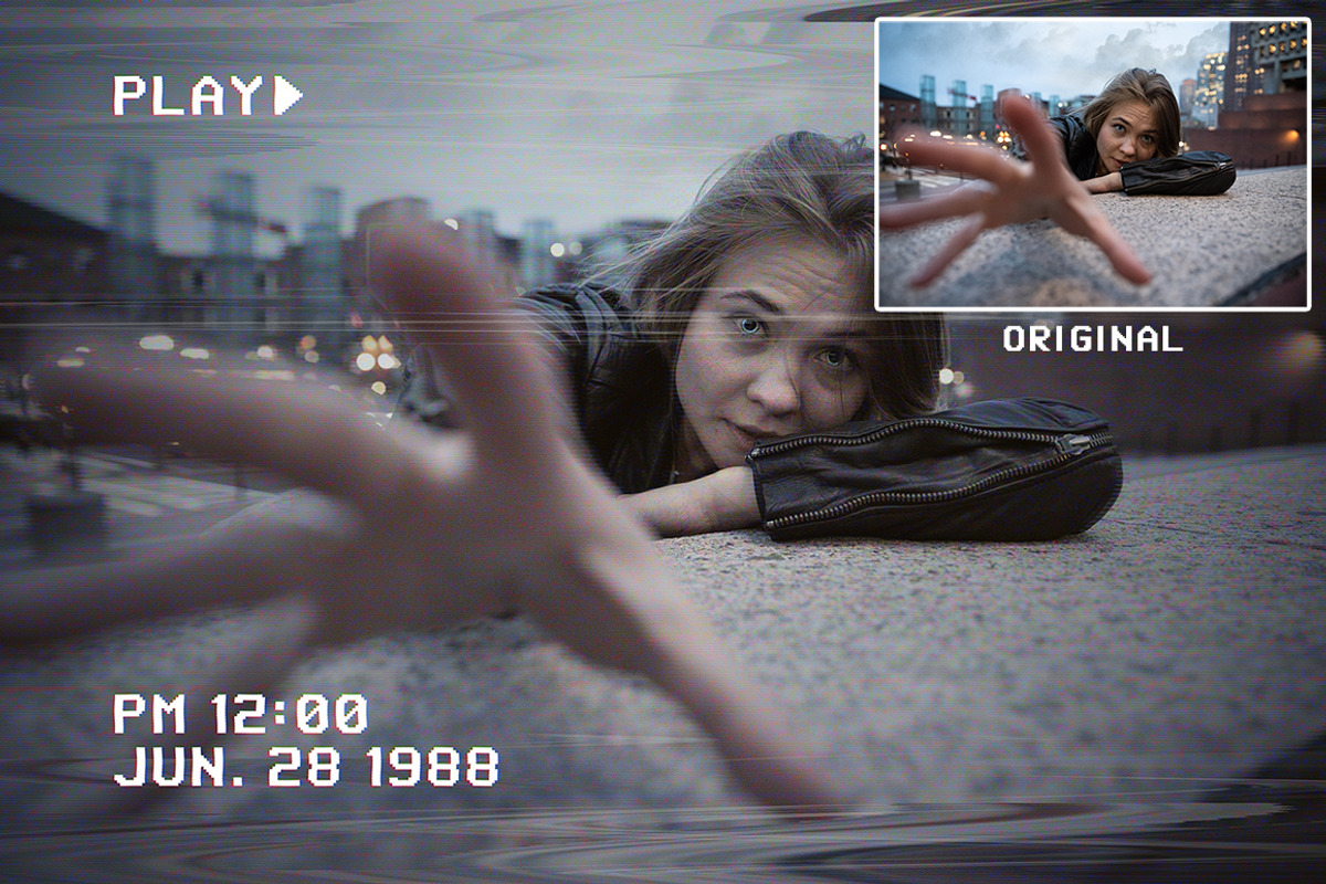 VHS Image Effect Generator, a Brushes & More by Medialoot (Photo 5 of 5)