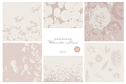 Watercolor floral patterns paper, a Texture Graphic by Anna Sokol (Thumbnail 4 of 9)
