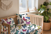Watercolor Butterfly Seamless Paper, a Pattern Graphic by PatternPalette (Thumbnail 6 of 11)