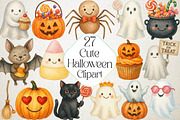 Cute Halloween Clipart, an Illustration by DreamPrint404 (Thumbnail 1 of 3)
