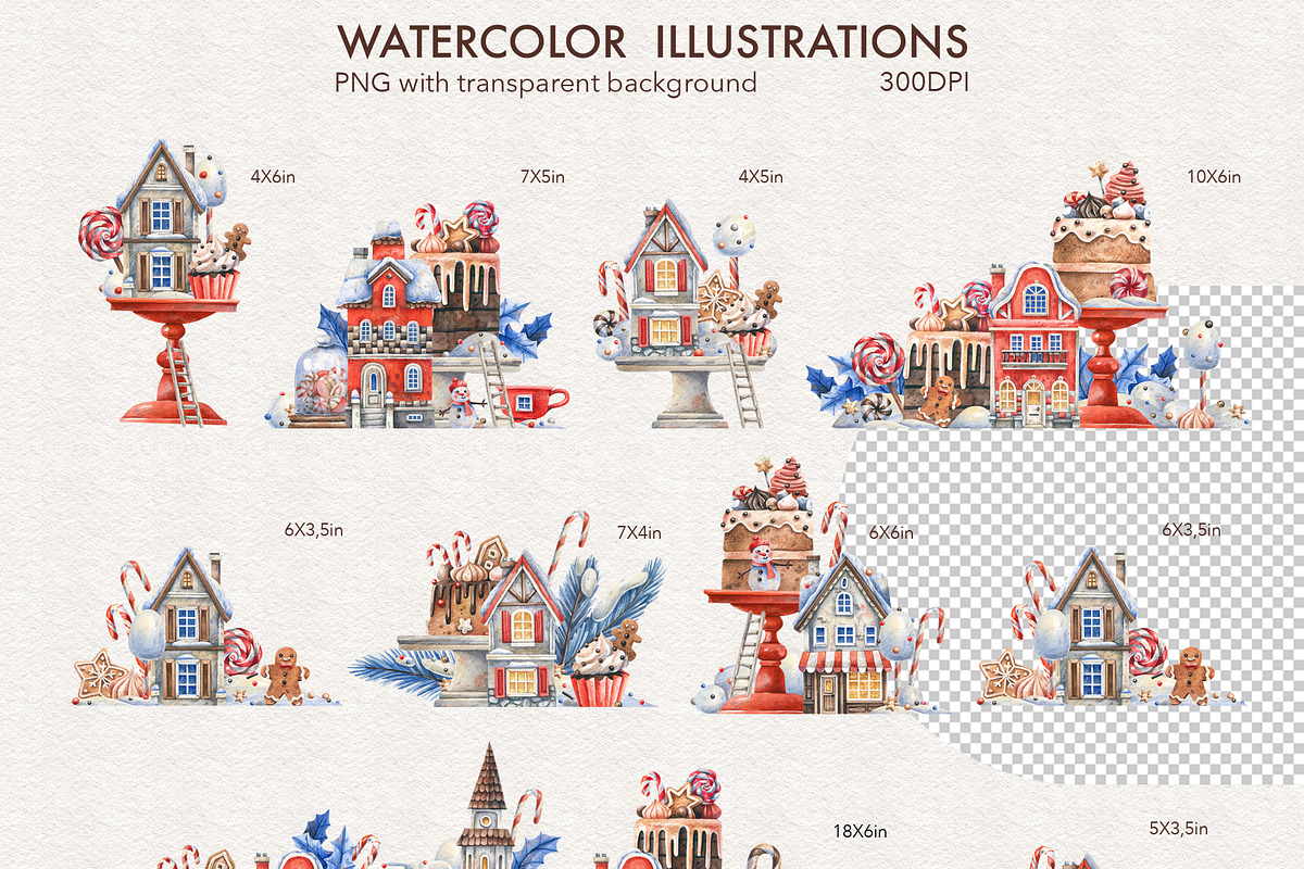 Sweet Winter Holidays, a Seasonal Illustration by Watercolor by Tonia Tkach (Photo 5 of 10)