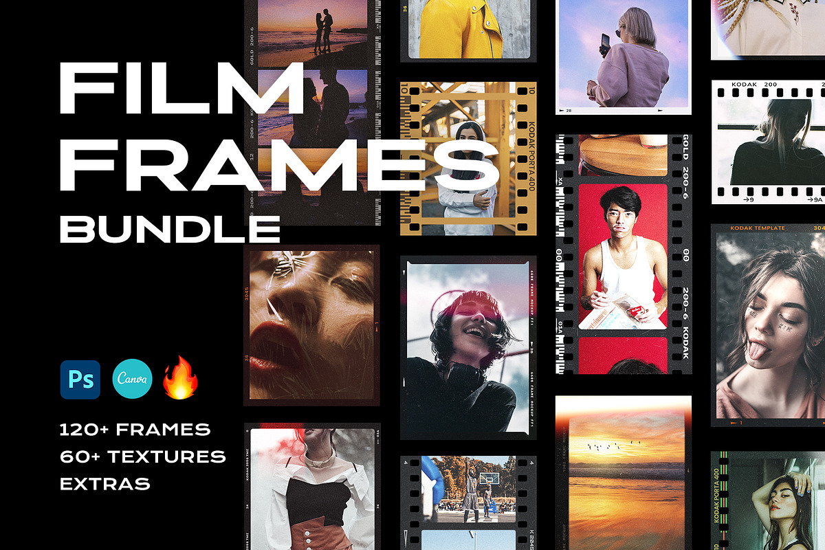 Film Frame Mockup Template Bundle, a Product Mockup by PrintPixel (Photo 1 of 134)