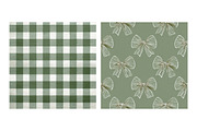 Sage Green Pattern Paper Pack, a Pattern Graphic by DreamArtGraphic (Thumbnail 4 of 5)