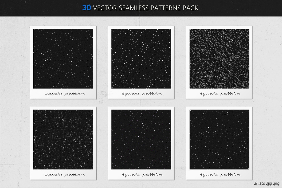 Stellar vector patterns pack, a Pattern Graphic by Gudiny (Photo 5 of 7)