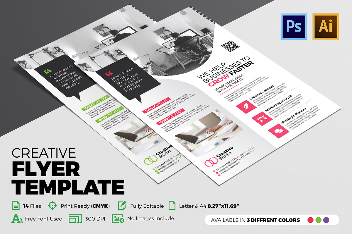 Corporate Flyer Template, a Flyer Template by Design'sTRIBE (Photo 1 of 3)
